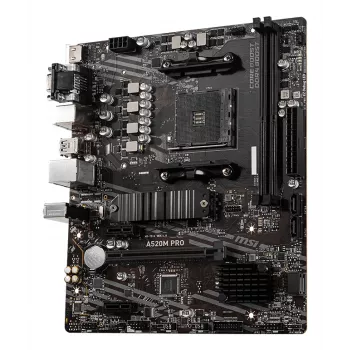 MSI A520M PRO mātesplate AMD A520 Socket AM4 micro ATX
