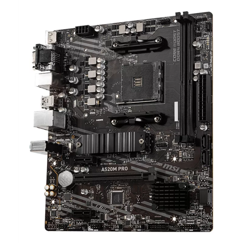 MSI A520M PRO mātesplate AMD A520 Socket AM4 micro ATX