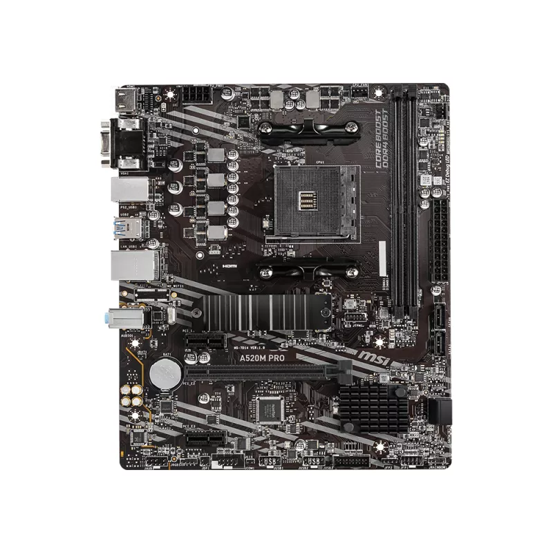MSI A520M PRO mātesplate AMD A520 Socket AM4 micro ATX