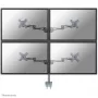 Neomounts FPMA-D935D4 Monitora roka 10-27 collas, Skava, 6 kg, 100x100 mm, Sudraba