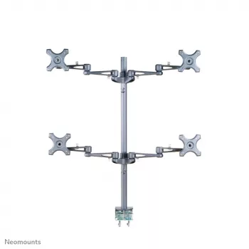 Neomounts FPMA-D935D4 Monitora roka 10-27 collas, Skava, 6 kg, 100x100 mm, Sudraba