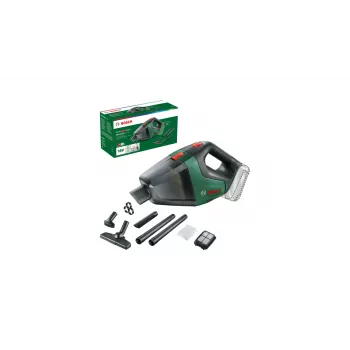 Bosch UniversalVac 18 2-in-1 slotas putekļsūcējs ar bateriju, bez maisa, melns/zaļš