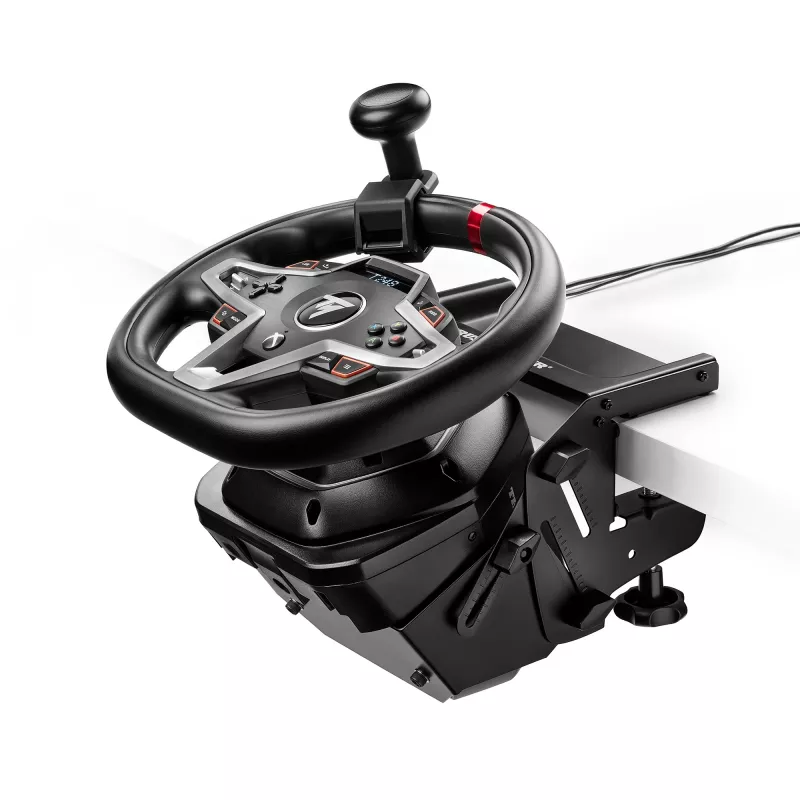 Thrustmaster SimTask Stūres komplekts, sacīkšu stūres stiprinājums un rotējošs rokturis smago transportlīdzekļu simulācijām, saderīgs ar T128 un T248 sacīkšu stūrēm