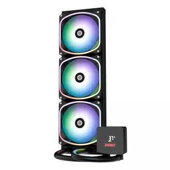 Šķidruma dzesēšanas sistēma ENERMAX Aquafusion II 360 mm, 120 mm ventilatori, 380 W TDP, Melna