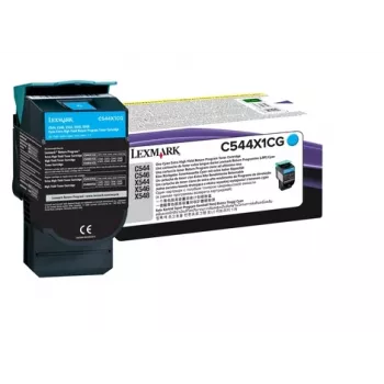 LEXMARK Tonera Kasetne - 4000 Lapas - Ciāna C544/X544 (0c544x1cg)