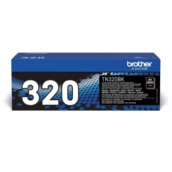 Brother TN-320BK oriģinālā melnā tonera kasetne, 1 gab.