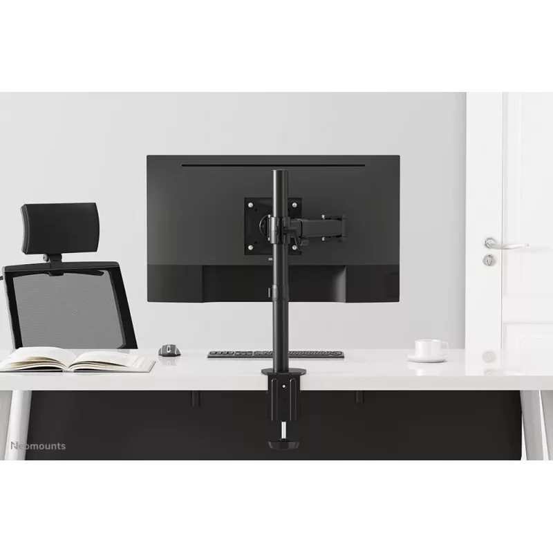 Neomounts NM-D135BLACK Monitora roka 10-27 collām, Skava/Caurums, 8 kg, 25.4 cm (10 inch), 68.6 cm (27 inch), 100 x 100 mm, Melna