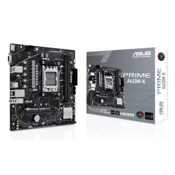 Mātesplate ASUS PRIME A620M-K AMD A620 Socket AM5 micro ATX