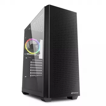 PC korpuss Sharkoon VS9 RGB Midi Tower Melns