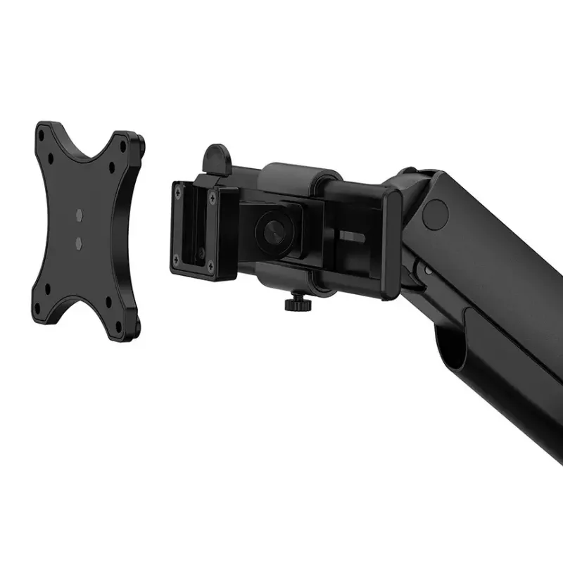 Neomounts DS65S-950BL2 monitora roka 24-34 collas - gāzes atspere - Topfix - daudzregulējama - 180° apstādinātājs