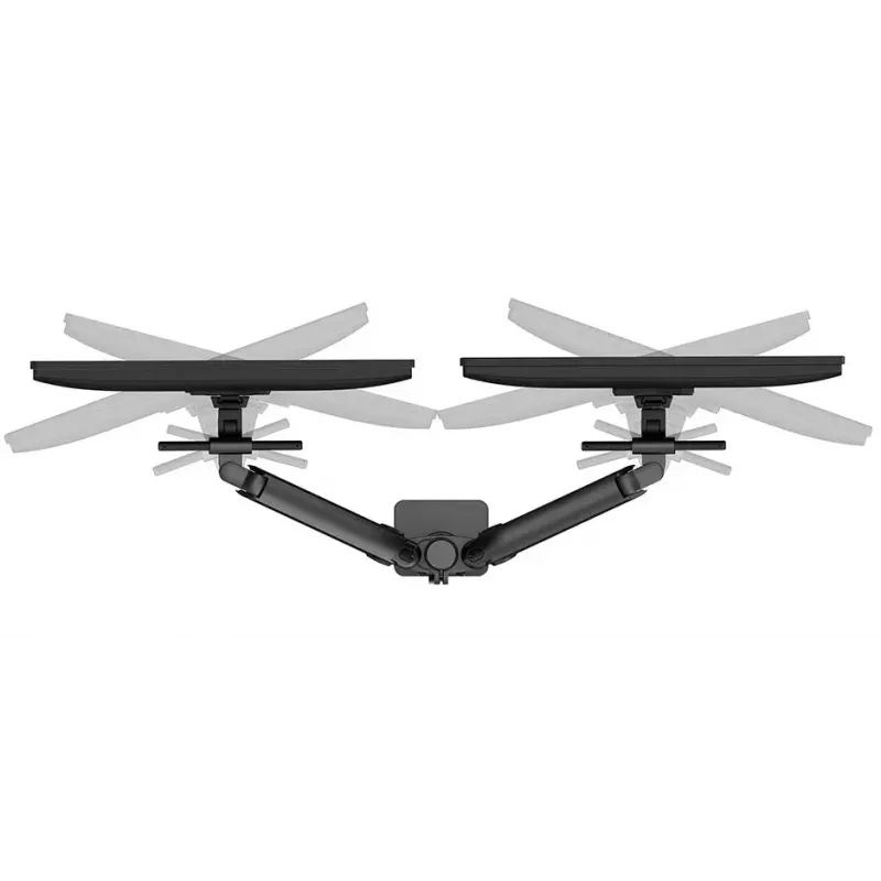 Neomounts DS65S-950BL2 monitora roka 24-34 collas - gāzes atspere - Topfix - daudzregulējama - 180° apstādinātājs