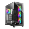 PC korpuss Xilence Xilent Gleam Midi Tower Melns