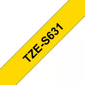 Brother TZE-S631 līmlentes kasete, 12 mm, pastiprināta līme, 8 m