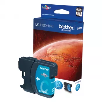 Brother LC1100HYC oriģinālā ciāna tintes kasetne, 1 gab., palielināta ietilpība