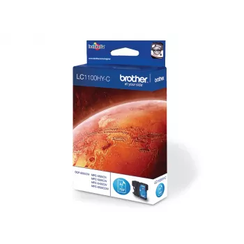 Brother LC1100HYC oriģinālā ciāna tintes kasetne, 1 gab., palielināta ietilpība