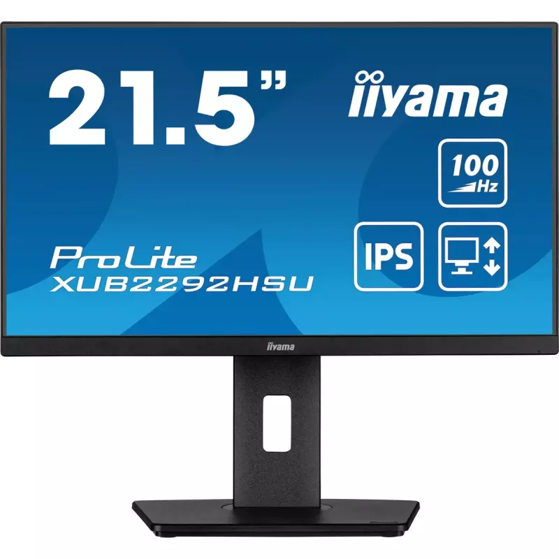 iiyama ProLite XUB2292HSU-B6 21,5 collu Full HD LED monitors ar IPS paneli un 100 Hz