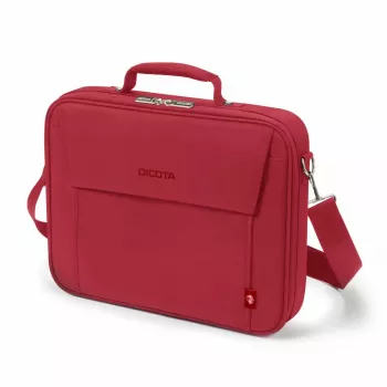 DICOTA Eco Multi Base - 15-17.3 collu portatīvā datora somas futrālis - Sarkans / 300d Rpet Poliesters