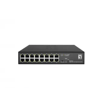 Pārvaldāms slēdzis LevelOne Hilbert 10 inch 16-Port Gigabit Smart Lite Switch GES-2216