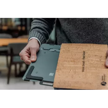 Piezīmjdatora statīvs BakkerElkhuizen FlexTop 170 Melns Tumši Pelēks Alumīnijs Gumija Tērauds