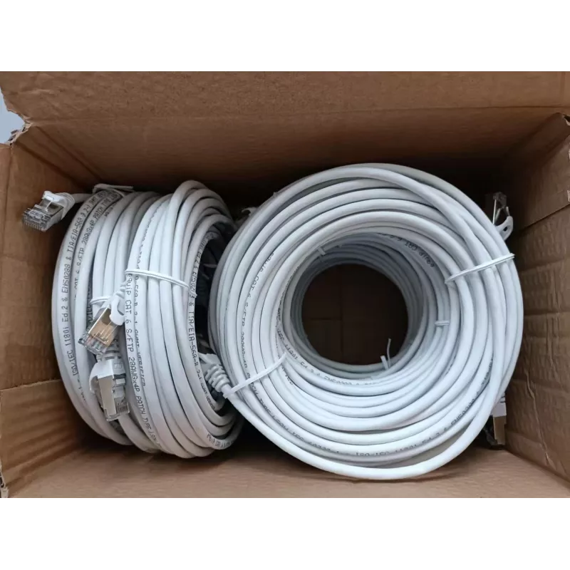 Equip Cat.6 S/FTP Patch Kabelis, 10,0m, Balts, 9gab/set