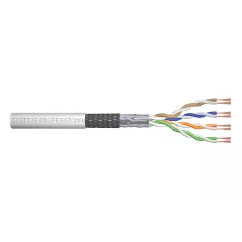 DIGITUS instalācijas kabelis - Cat 5e - SF/UTP - AWG 26/7 - 100m - pelēks