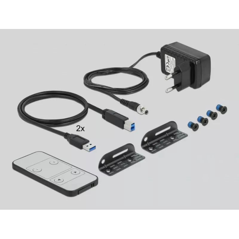 DELOCK DisplayPort 1.4 KVM Slēdzis 8K 30Hz USB 3.0 + Audio