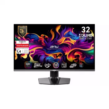 MSI MPG 321URXDE QD-OLED monitors 80 cm (31.5 collas) 3840 x 2160 pikseļi 4K Ultra HD Melns