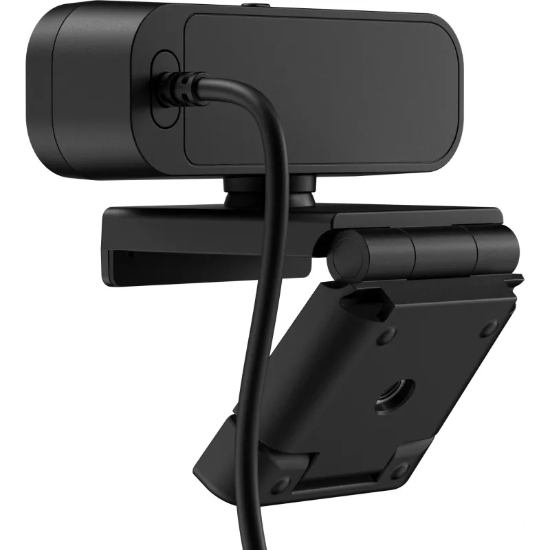 HP 435 FHD tīmekļa kamera (77B10AA) video zvaniem, 2 MP, 1920 x 1080, 30 kadri/s, USB-A 2.0, automātiskais fokuss, privātuma vāciņš, divi mikrofoni, melna