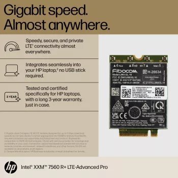 HP XMM 7560 R+ LTE-Advanced Pro WWAN modulis (Kīna, biznesam)
