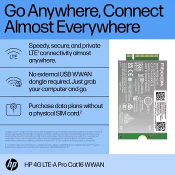 HP 4G LTE-A Pro Cat16 WWAN interfeisa karte/adapteris