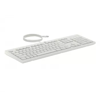 HP 225 vadu pele un tastatūras komplekts, pilna izmēra, USB, balts, pele iekļauta