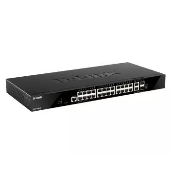 D-Link DGS-1520-28/E tīkla slēdzis, pārvaldāms L3, 10G Ethernet (100/1000/10000), 1U, melns