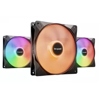 be quiet! LIGHT WINGS LX 140mm PWM High Speed 3-Pack Black - Datora korpusa ventilators 14 cm 3 gab.