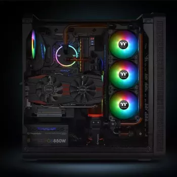 Thermaltake CL-F080-PL14SW-A 14 cm Melns ventilators