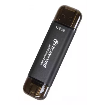 TRANSCEND ESD310C 128GB pārnēsājams SSD ar USB-A un USB-C