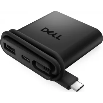 DELL DA225 vadu USB 3.2 Gen 1 (3.1 Gen 1) Type-C centrmezgls, melns