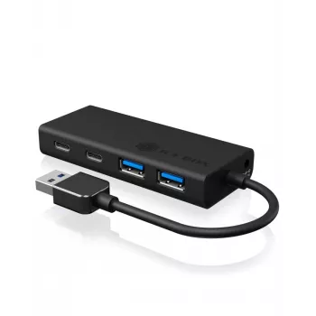 ICY BOX IB-HUB1426-U3 USB 3.2 Gen 1 USB-A 5000 Mbit/s Melns