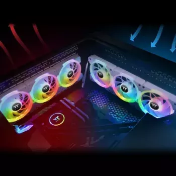 Ventilators Thermaltake SWAFAN EX14 140 mm balts