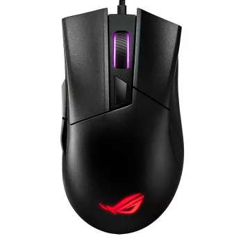 ASUS ROG Gladius II Core spēļu pele, vadu, optiskā, 6200 DPI, labā roka