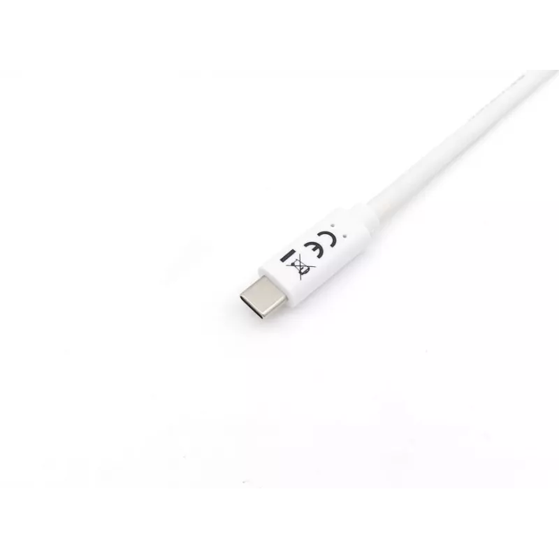 Equip USB 3.2 Gen 1 Type-C uz C kabelis, vīrs/vīrs, 1 m, balts