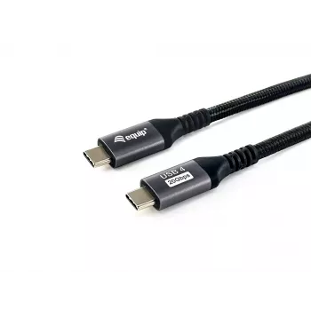 Equip USB4 Gen 2x2 C uz C kabelis, vīriešu/vīriešu, 2,0m, 4K/60Hz, 20Gbps, PD 100W