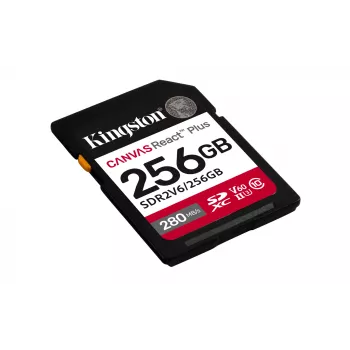 Kingston Canvas React Plus SDXC 256GB UHS-II 280R/150W U3 V60