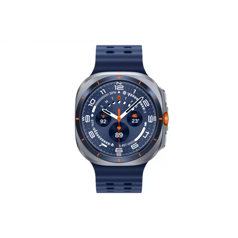 Samsung Galaxy Watch Ultra 3.81 cm (1.5 collu) AMOLED 47 mm digitālais pulkstenis 480 x 480 pikseļi skārienekrāns 4G Sudrabs Wi-Fi GPS (satelīts)