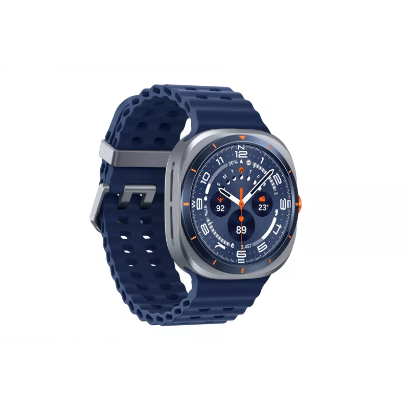 Samsung Galaxy Watch Ultra 3.81 cm (1.5 collu) AMOLED 47 mm digitālais pulkstenis 480 x 480 pikseļi skārienekrāns 4G Sudrabs Wi-Fi GPS (satelīts)