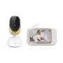 Video kamera Motorola VM85 CONNECT — 5 collu TFT displejs, 480×272, 300 m diapazons, 2× digitālais tālummaiņa, 2,4 GHz Wi‑Fi/FHSS, divvirzienu audio, balta
