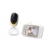 Video kamera Motorola VM85 CONNECT — 5 collu TFT displejs, 480×272, 300 m diapazons, 2× digitālais tālummaiņa, 2,4 GHz Wi‑Fi/FHSS, divvirzienu audio, balta
