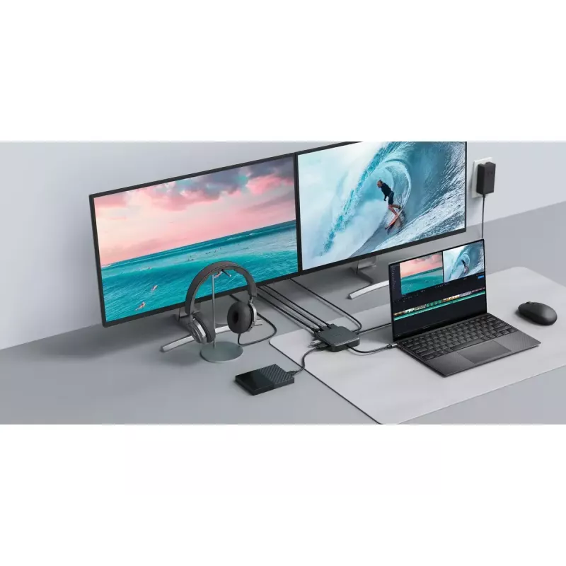 Targus HD USB4 Mobile Dock vadu melns