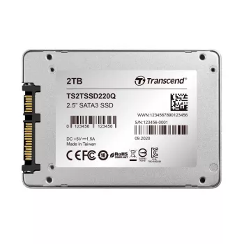 TRANSCEND SSD 220Q 2TB SATA III 6 Gb/s QLC NAND Flash