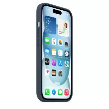 Apple iPhone 15 Silikona Maciņš ar MagSafe Storm Blue