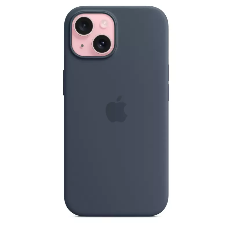 Apple iPhone 15 Silikona Maciņš ar MagSafe Storm Blue